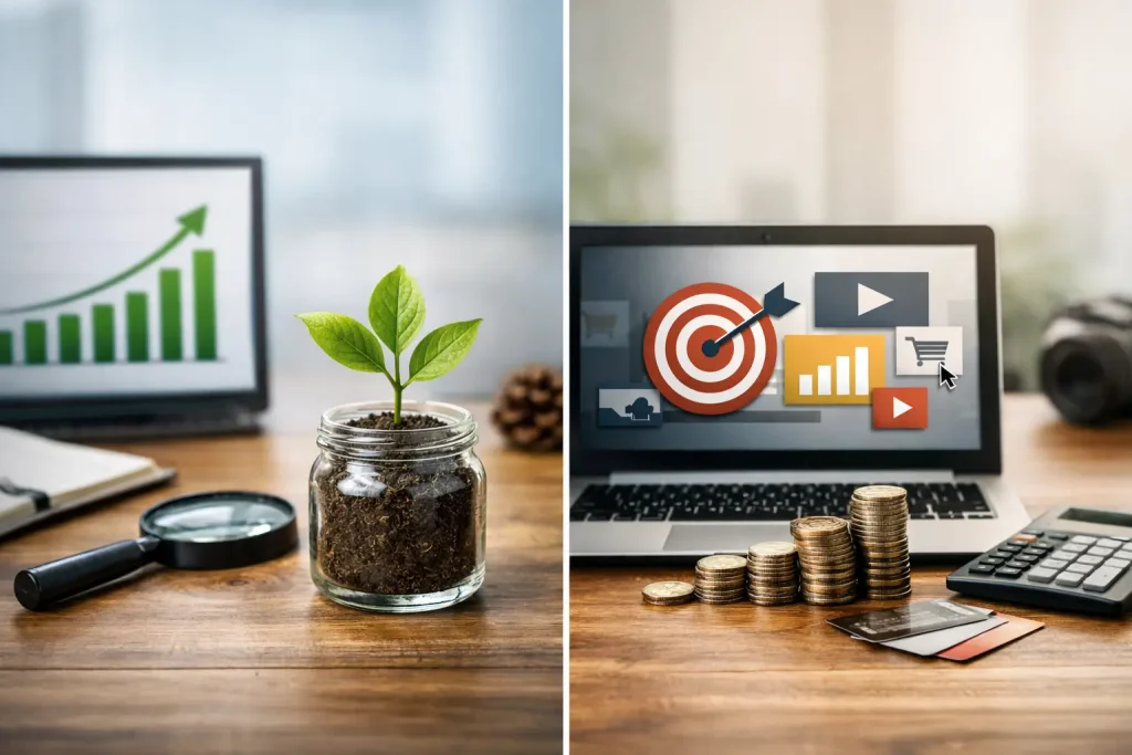 Organic Traffic Versus Paid Advertising Compared